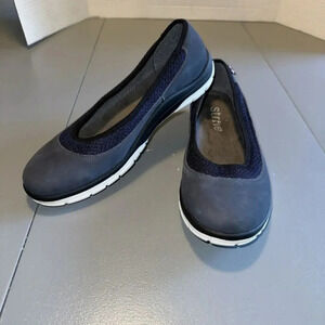STRIVE Blue‎ Back Pain Relieving Slip On Flats Shoes Orthopedic Hampton Size 9